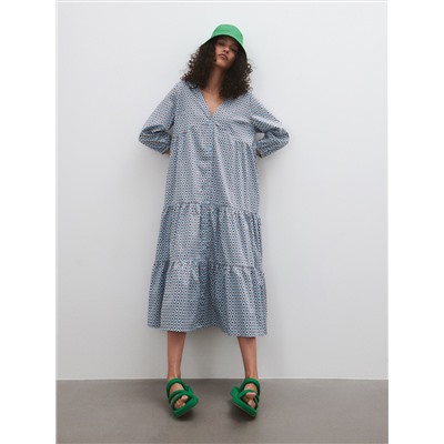 Gemustertes Maxikleid