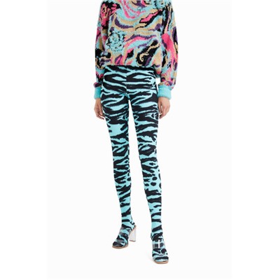 Legging slim animal print