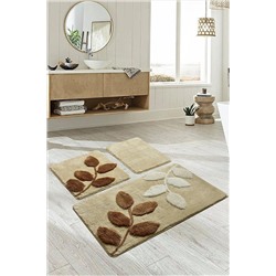 Chilai Home Innovia Taş 3 Lu Set Klozet Takımı, Banyo Paspas Seti Halısı 8682125936291