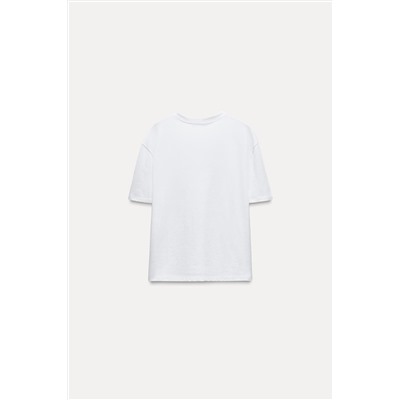 TOP WITH CONTRAST LACE TRIM