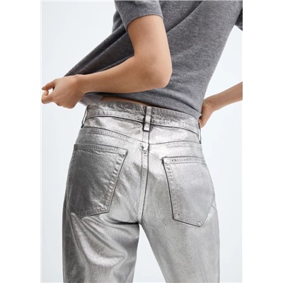 Jeans rectos foil