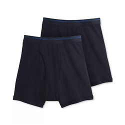 JOCKEY Men's Big & Tall 2-Pk. Lightweight Cotton Boxer Briefs