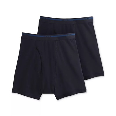 JOCKEY Men's Big & Tall 2-Pk. Lightweight Cotton Boxer Briefs