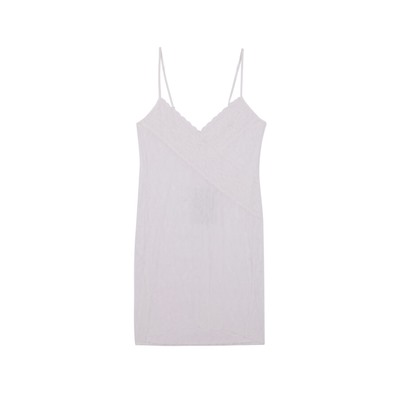 Camisón corto encaje blanco