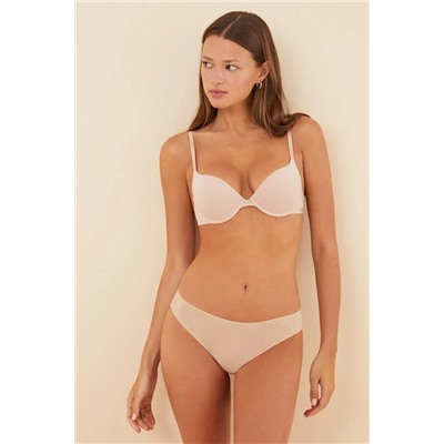 GORGEOUS Sujetador push up algodón nude