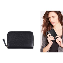 Cartera de piel Moni Negro