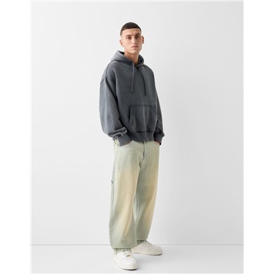 Balloon-fit carpenter jeans