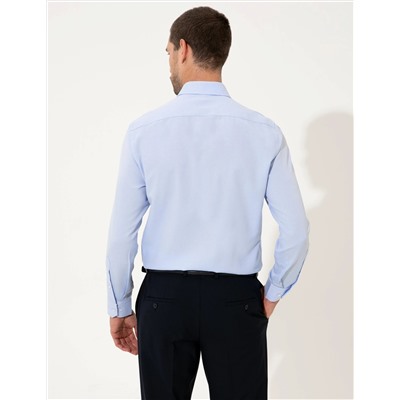 Gri Slim Fit Oxford Gömlek