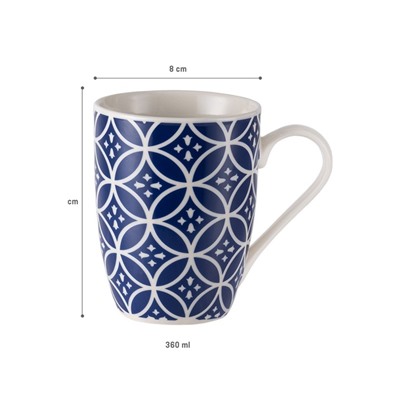 Rayne Kupa - Mavi/Beyaz - 360 ml