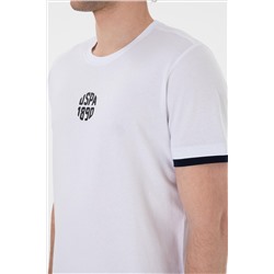 Erkek Regular Fit Bisiklet Yaka Beyaz Tişört
