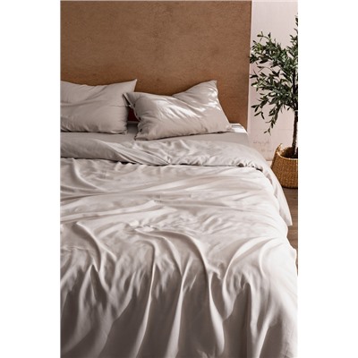 Songe Tek Kişilik %100 Pamuk Chambre Nevresim Takımı - Taş