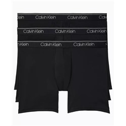 CALVIN KLEIN Men's Big & Tall Microfiber Stretch 3 Pack Boxer Brief
