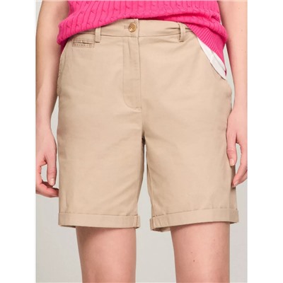 Tommy Hilfiger Solid Stretch Cotton 7" Chino Short