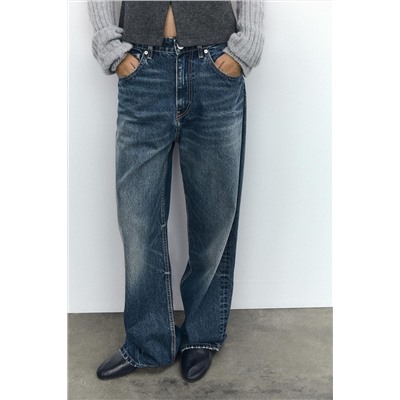 RELAXED OVERSIZE TAPERED HIGH-WAIST JEANS