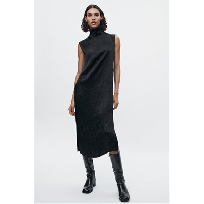 ZW CREASED SATIN DRESS - LIMITED EDITION