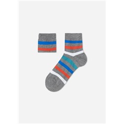 Kurze Socken mit Streifen für Jungen