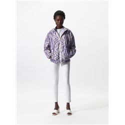 PRINTED JACKET WITH HOOD