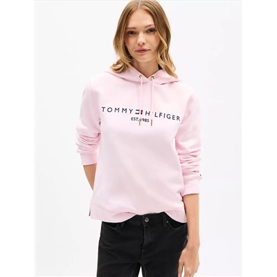 Embroidered Tommy Logo Hoodie