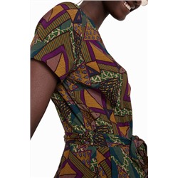 Mono estampado africano geométrico