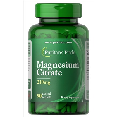 Puritan's Pride Magnesium Citrate 210mg