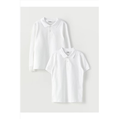LC Waikiki, Polo Yaka Basic Pamuklu Çocuk Tişört 2'li