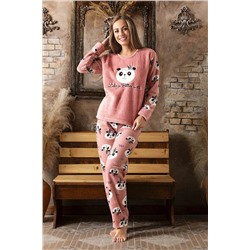 CALİA Kadın Polar Peluşlu Pijama Takımı Yeni Sezon 687WLSF-U-4113