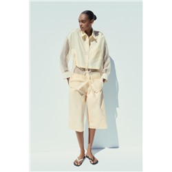 ORGANZA COMBINED OVERSIZE SHIRT