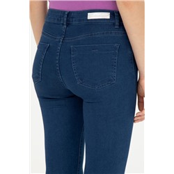 Kadın Mavi Toothpick Fit Jean Pantolon