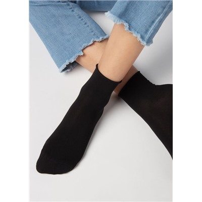 Leichte Baumwollsocken mit Komfortbündchen