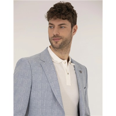 Açık Mavi Slim Fit Ceket