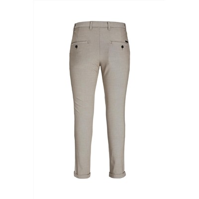 Pantalón recto Beige