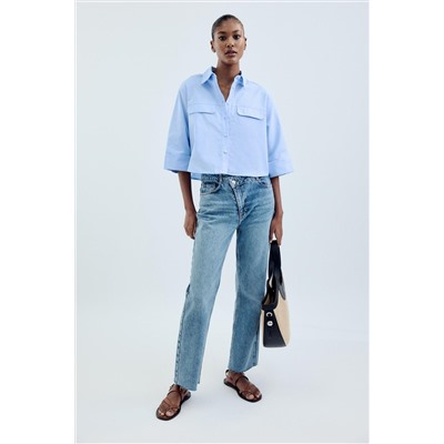 JEANS Z1975 STRAIGHT TIRO ALTO CINTURA CRUZADA