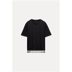 JEWEL FRINGE T-SHIRT
