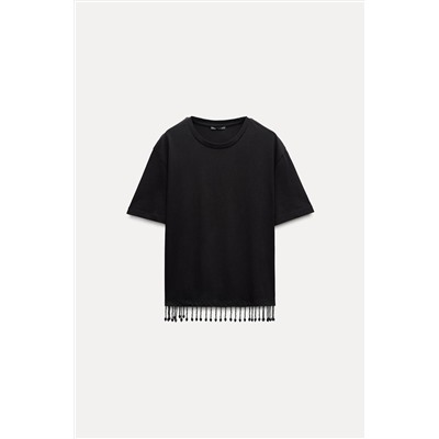 JEWEL FRINGE T-SHIRT