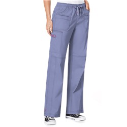 WonderWink WonderFLEX Faith Women's 4-Pocket STRETCH Cotton Rich Boot Cut Scrub Pants