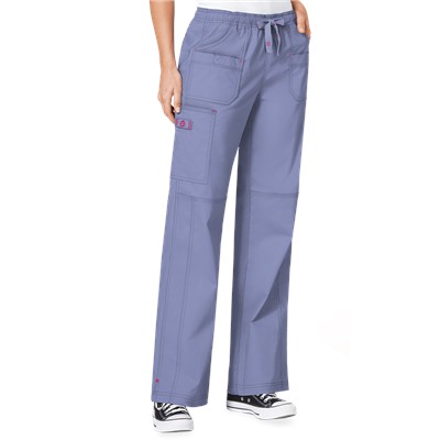WonderWink WonderFLEX Faith Women's 4-Pocket STRETCH Cotton Rich Boot Cut Scrub Pants