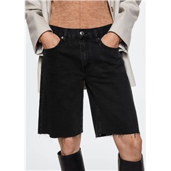Bermudas vaqueras bajo deshilachado -  Mujer | MANGO OUTLET Melilla