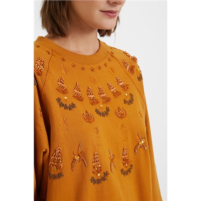 Sudadera felpa bordados
