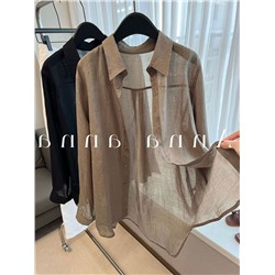 Женская льняная рубашка