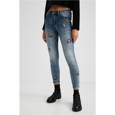 Pantalón vaquero skinny tobillero