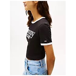 Tommy Jeans Script Logo Ringer T-Shirt