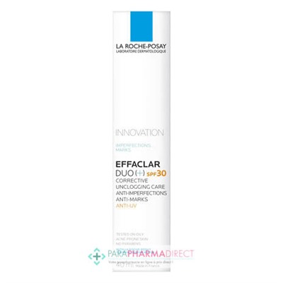 La Roche Posay Effaclar Duo (+) SPF30 - Soin Anti-Imperfections 40ml