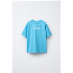 T-SHIRT WITH LABEL PRINT