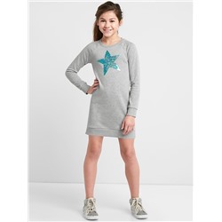 Flip-sequin heart dress