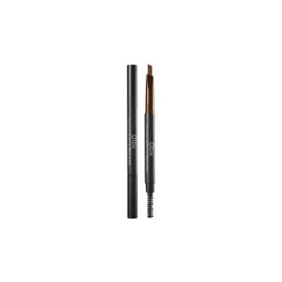 Natural Drawing Eyebrow Pencil #04 Warm Brown, Стойкий авто-карандаш для бровей с щеточкой