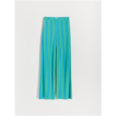 Hose mit Gürtel aus Jacquard