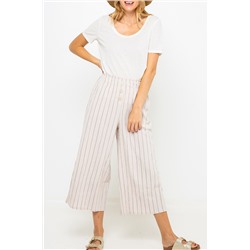 Pantalón amplio Blanco y azul