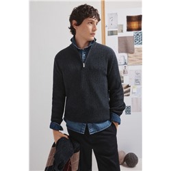 Jersey canalé cremallera