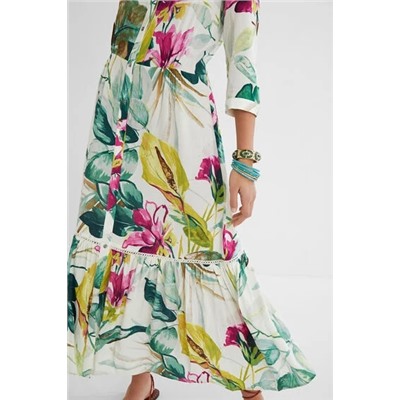 Vestido camisero midi
