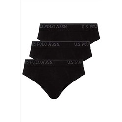 U.S. Polo Assn. Erkek Siyah 3 Lü Slip Külot US.01.83057
